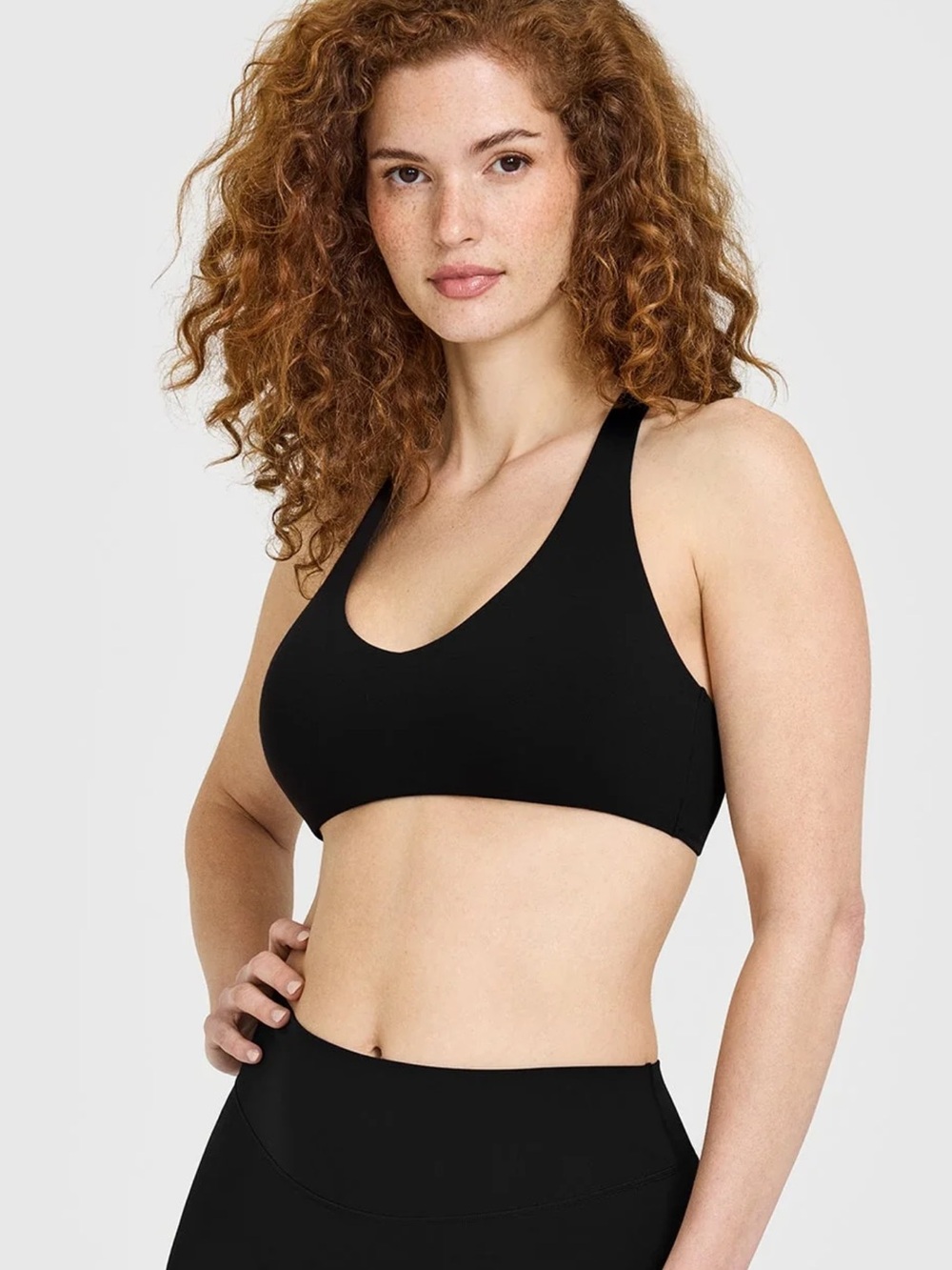 Oner Active SoftMotion Bralette Black Gray Logo Size Small